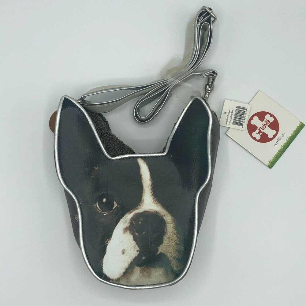 FuzzyNation Boston Terrier Storage Handbag Purse